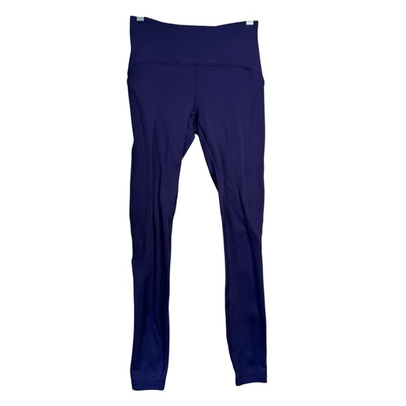 Lululemon Fast As Fleece Tight 28" Leggings Purple Blue Size 4 W5AVGS A22 - Picture 1 of 11